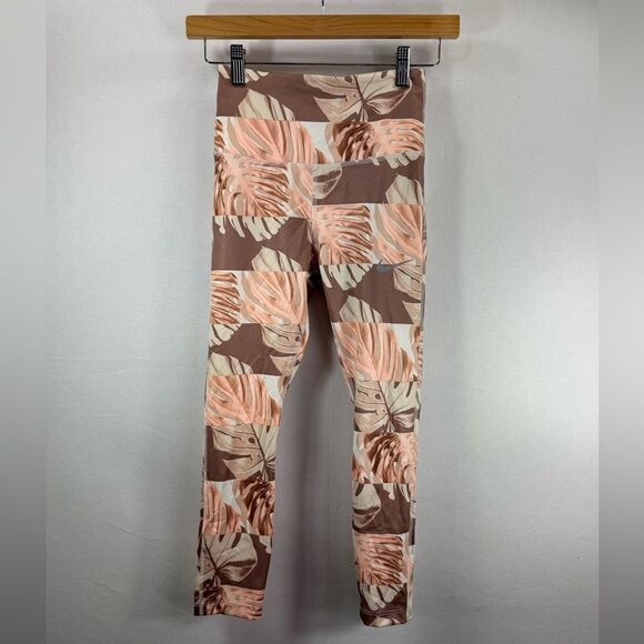 Nike Pants - Nike Dri Fit Women's Botanical Print Fast Crop Running Leggings CJ2162-133 XS